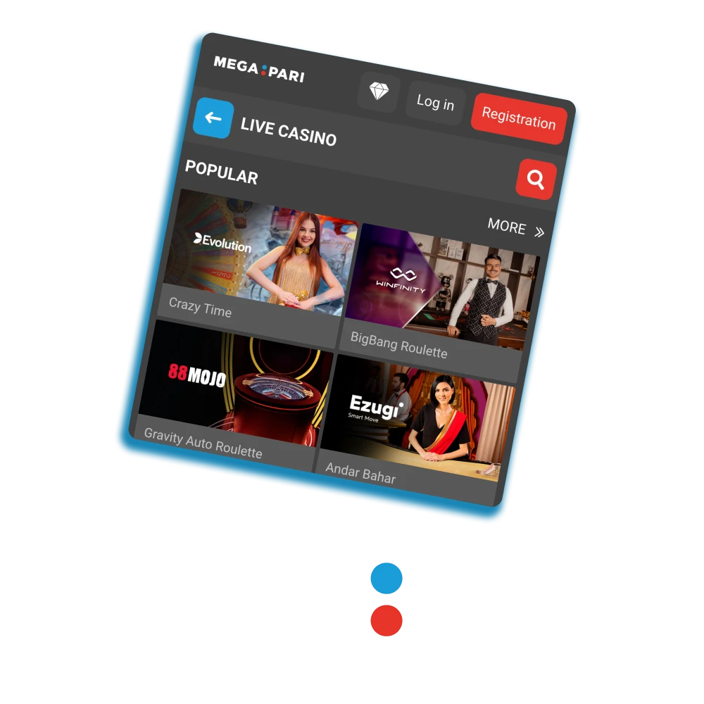 Join MegaPari live casino in Bangladesh and start playing roulette, blackjack, and more with free spins included.