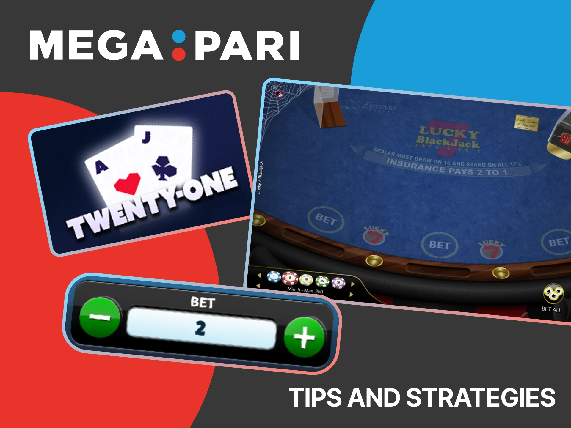 Improve your blackjack game at MegaPari by staying calm, betting wisely, and following a consistent strategy.